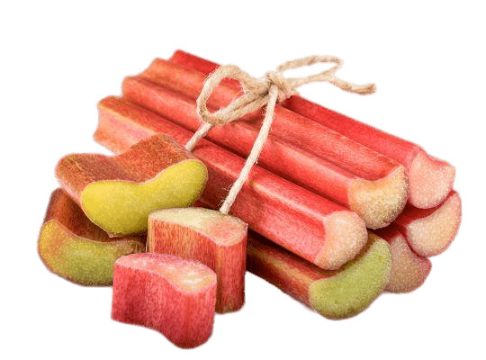 Sticks Of Rhubarb and Cut Up Pieces png icons