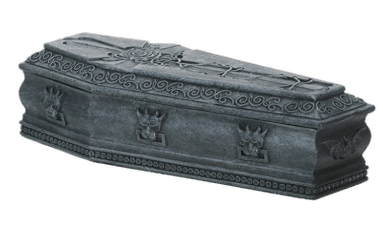 Stone Coffin With Gargoyle Decoration png icons