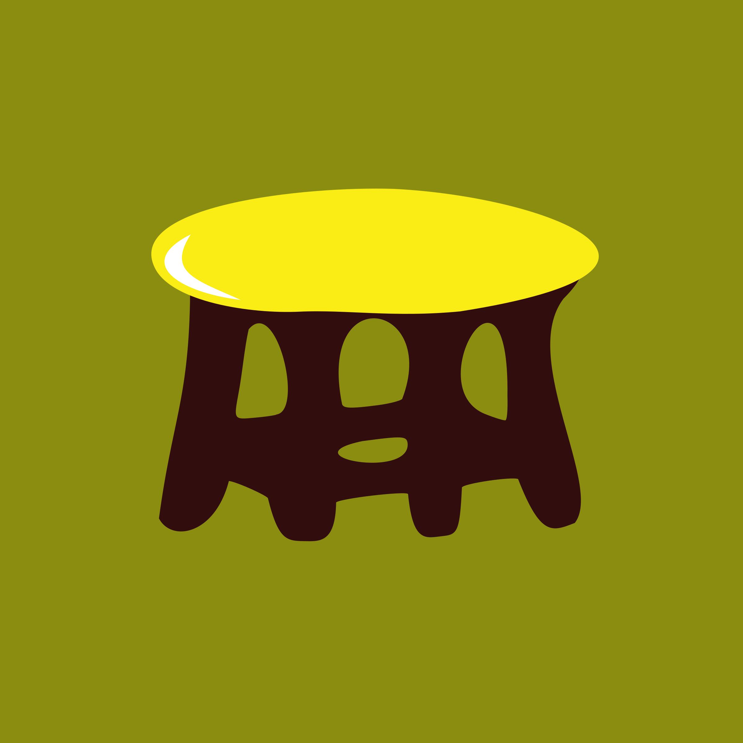 stool-yellow png