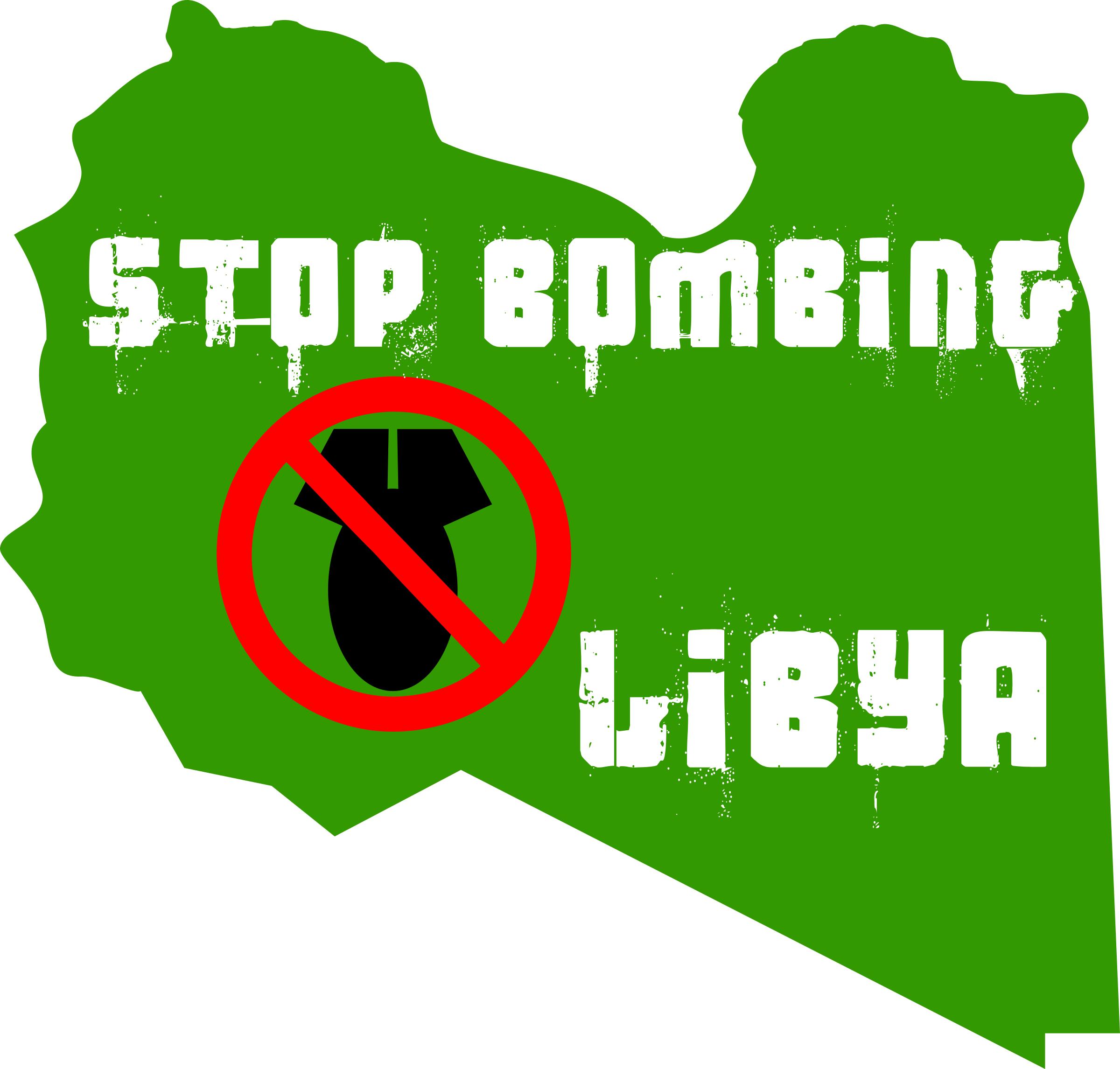 stop bombing libya png