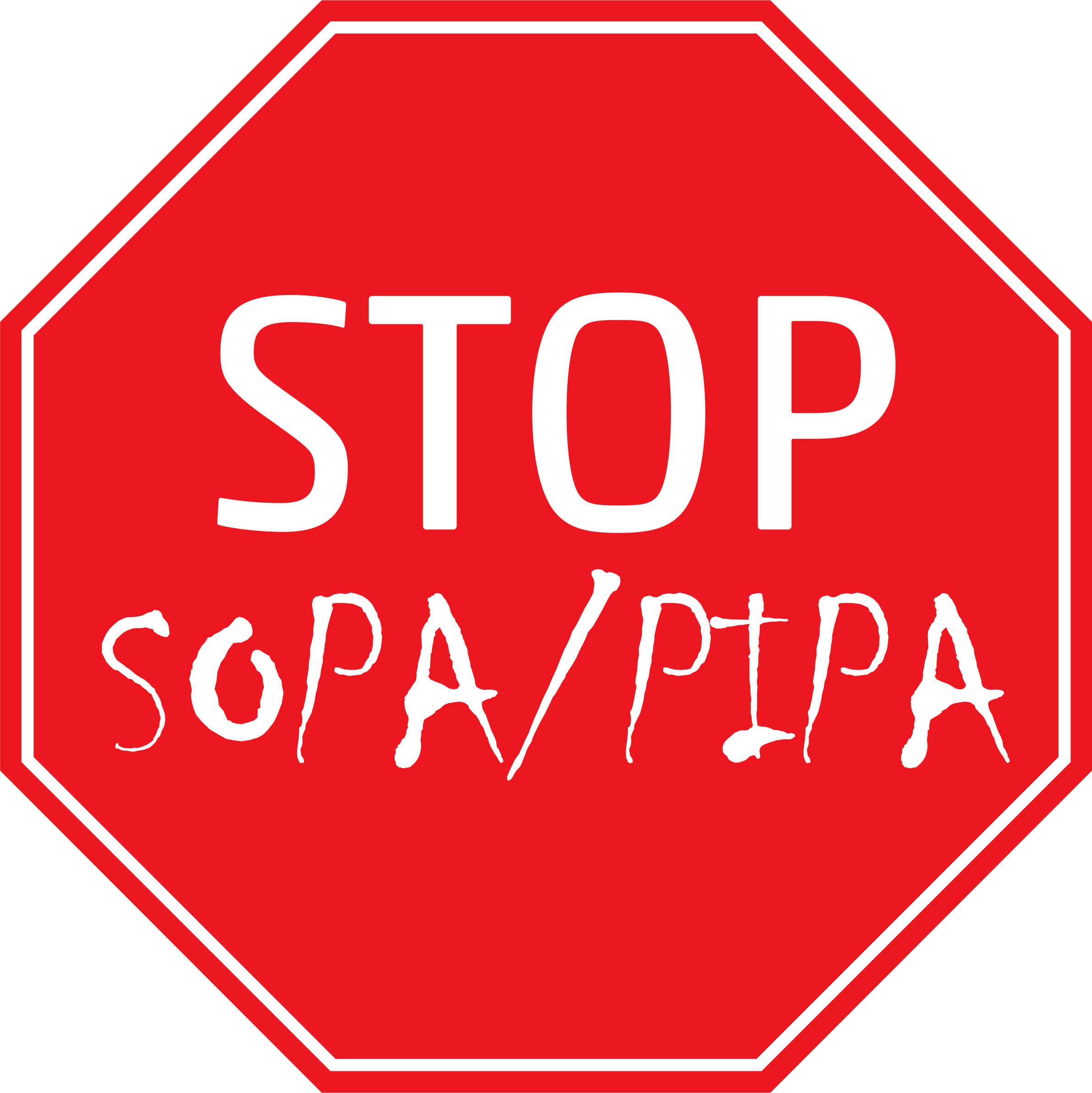 STOP SOPA/PIPA Vinyl Cut PNG icons