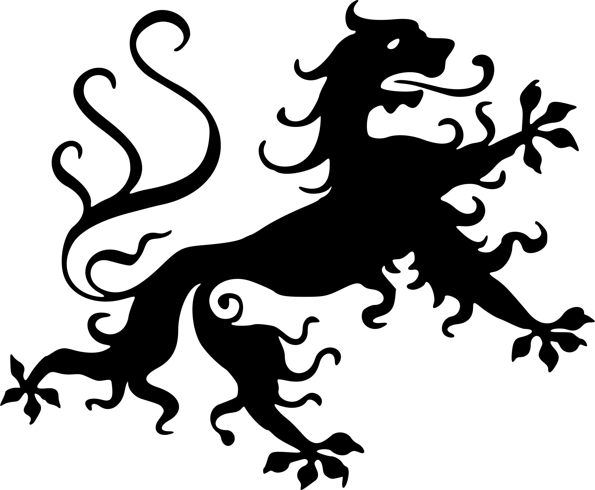 Stylised lion 16 png
