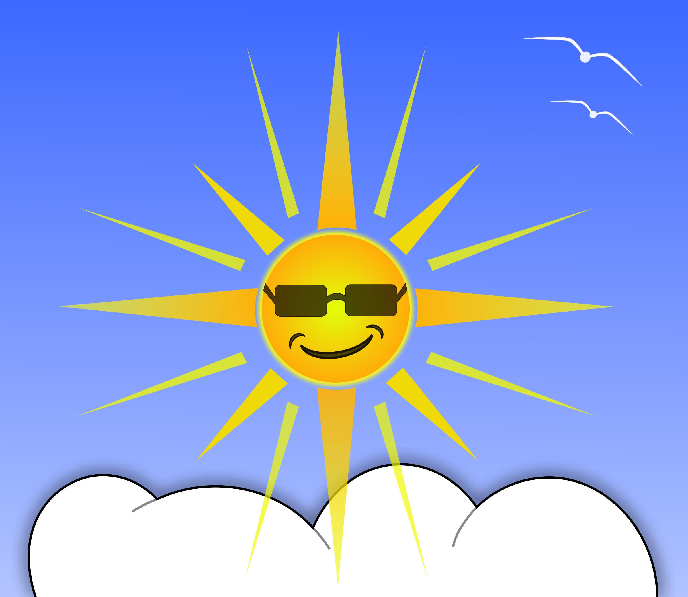 Sun And Cloud png