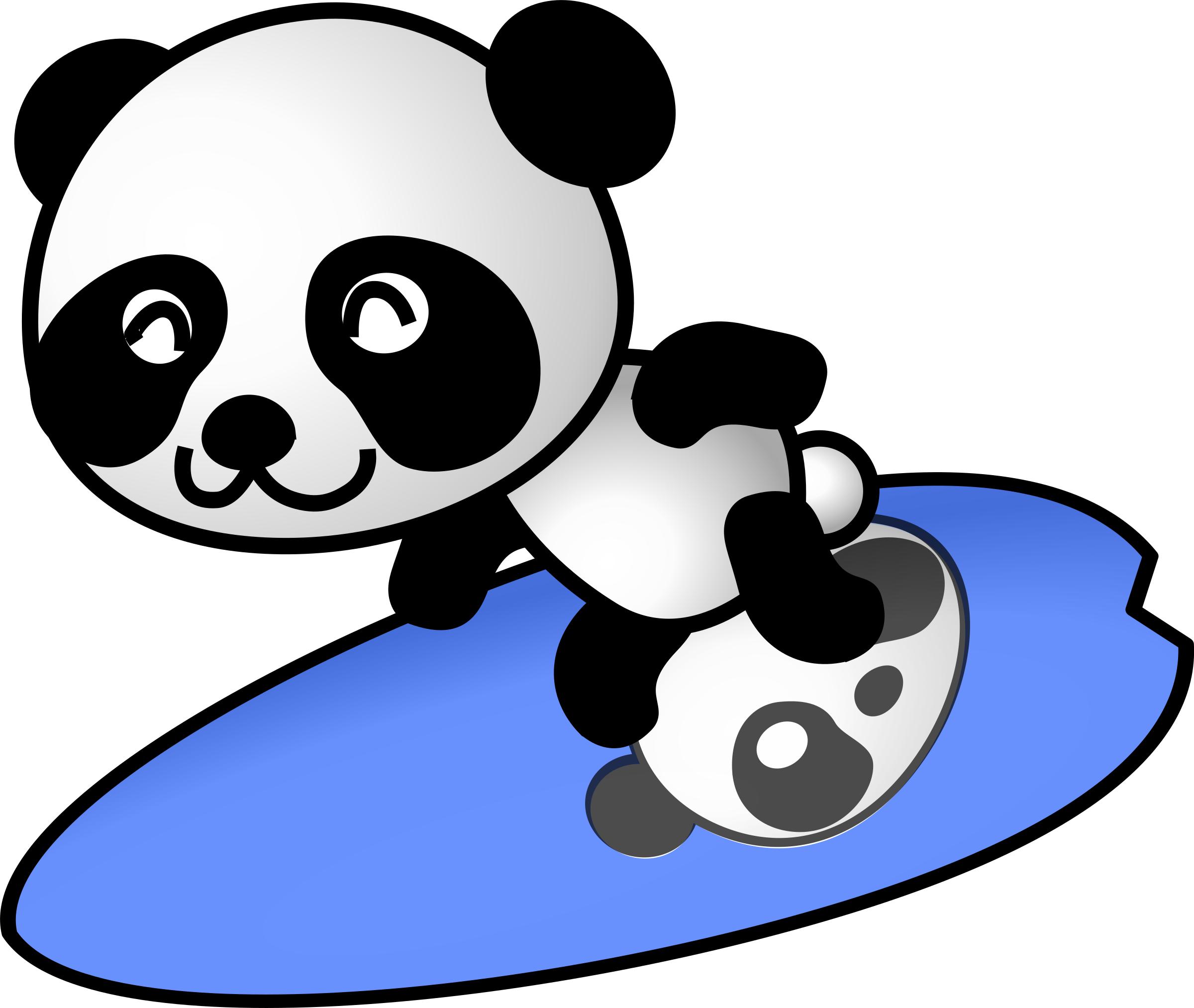 surfer panda png