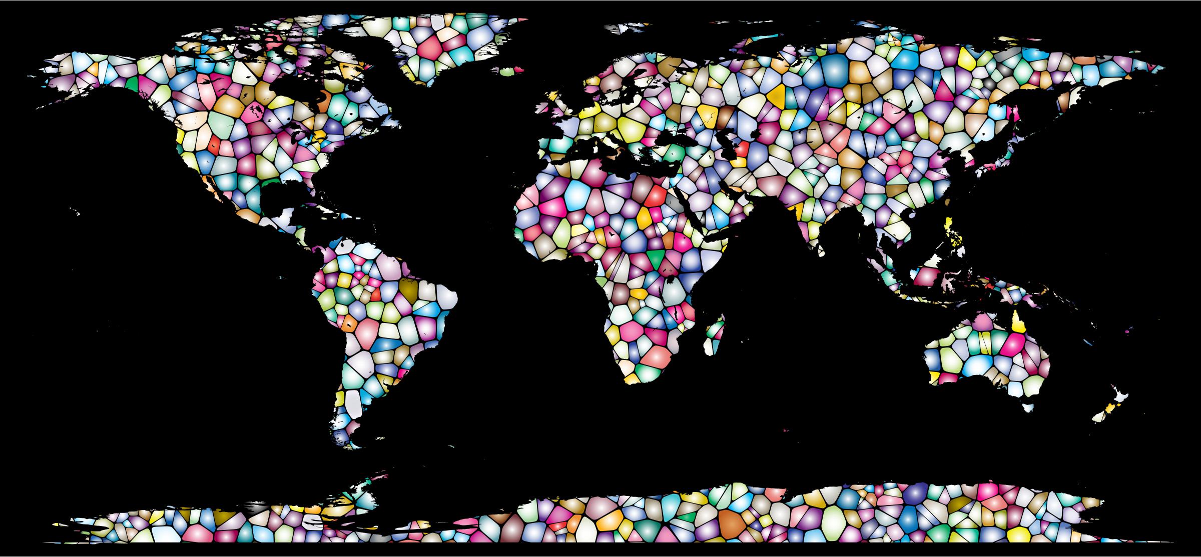 Sweet Tiled World Map png