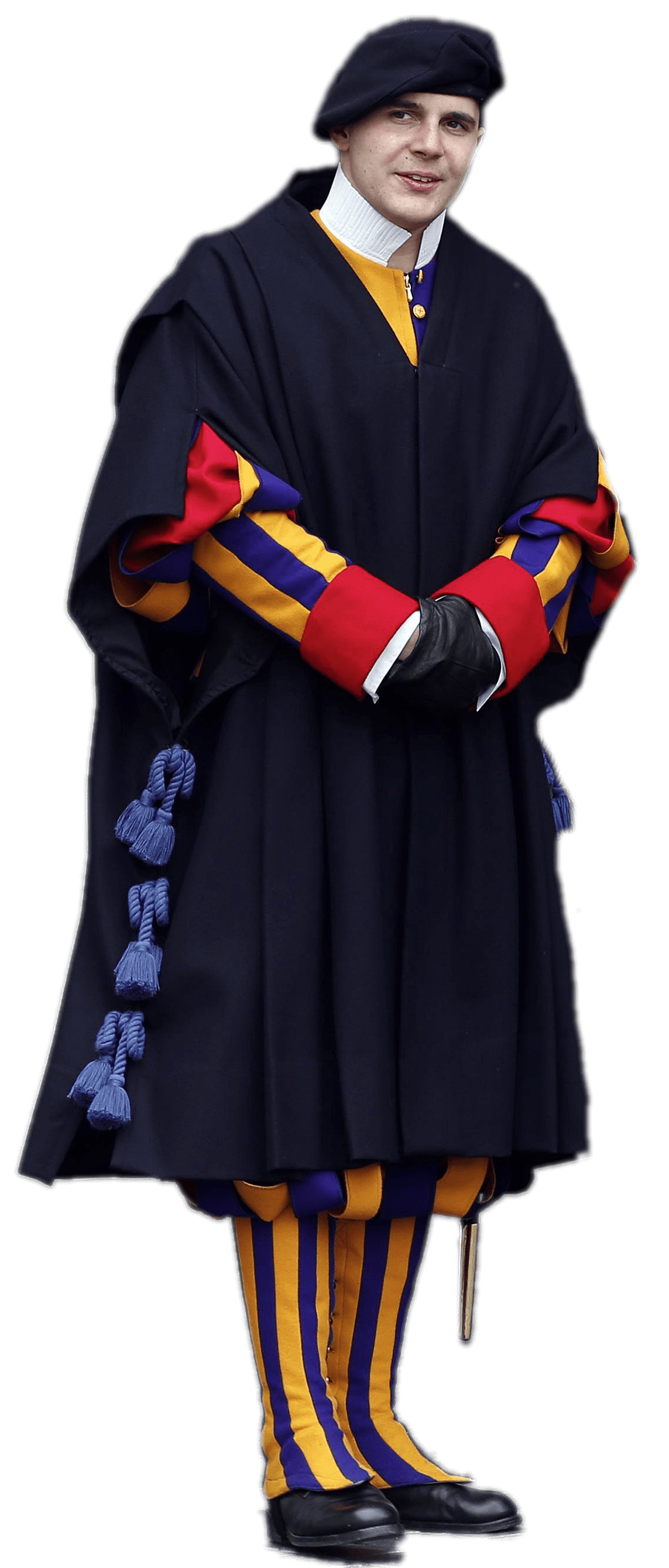 Swiss Guard Wearing Blue Coat png icons