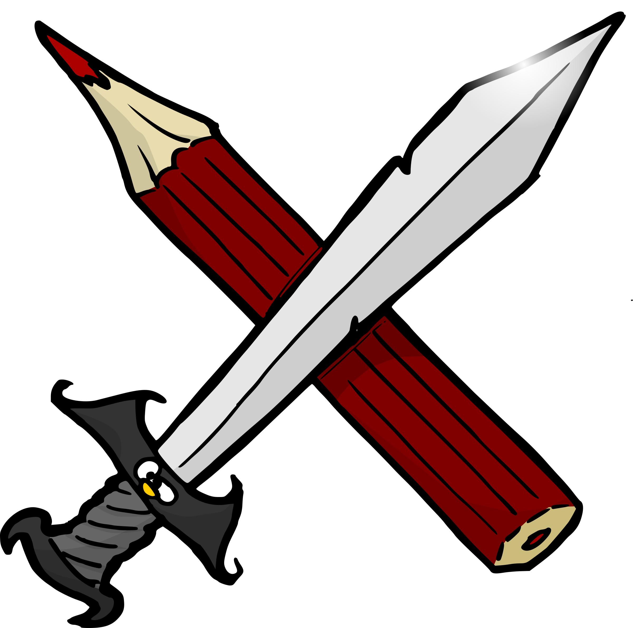 Sword and pencil png