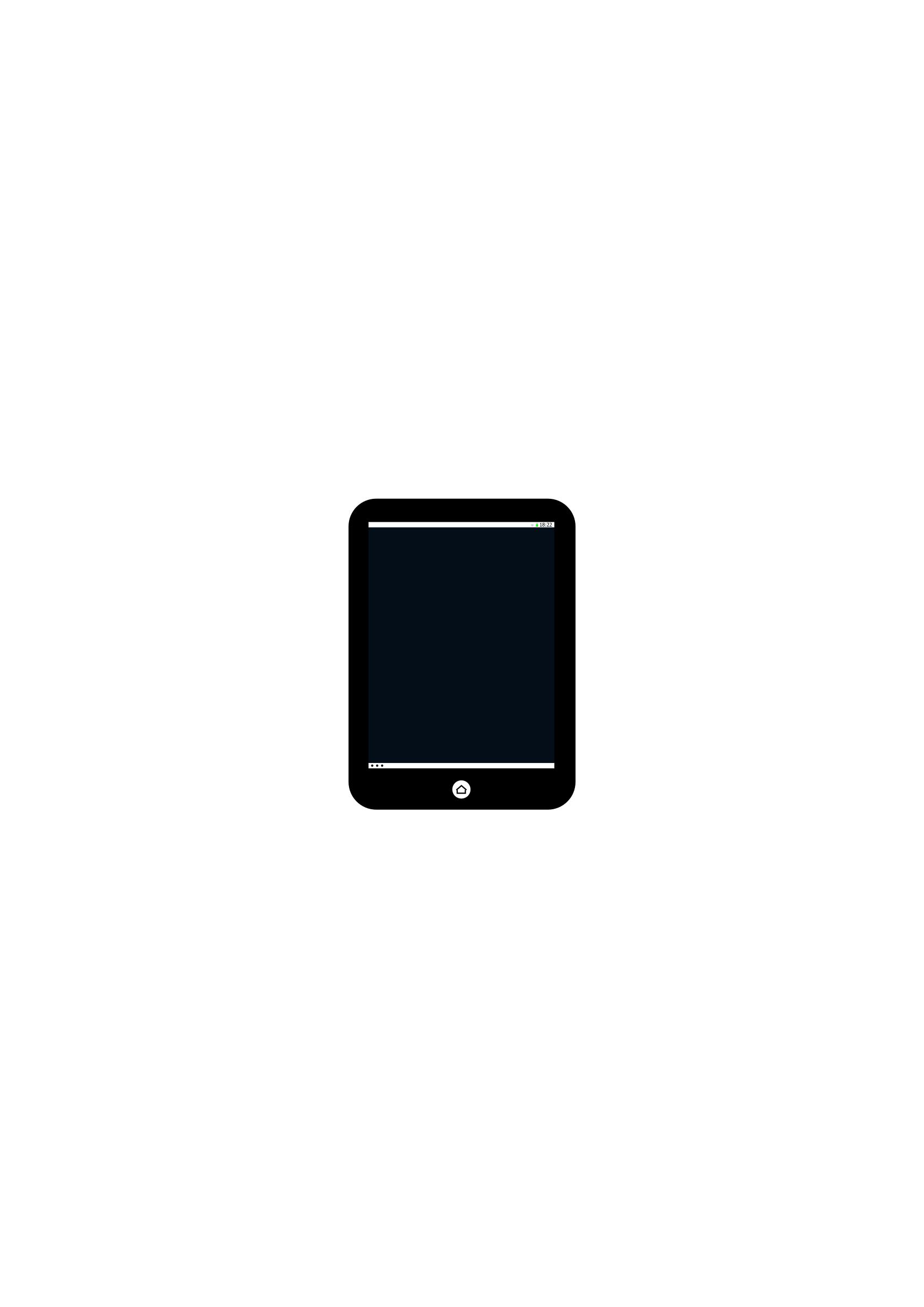 Tablet display color and status bar png