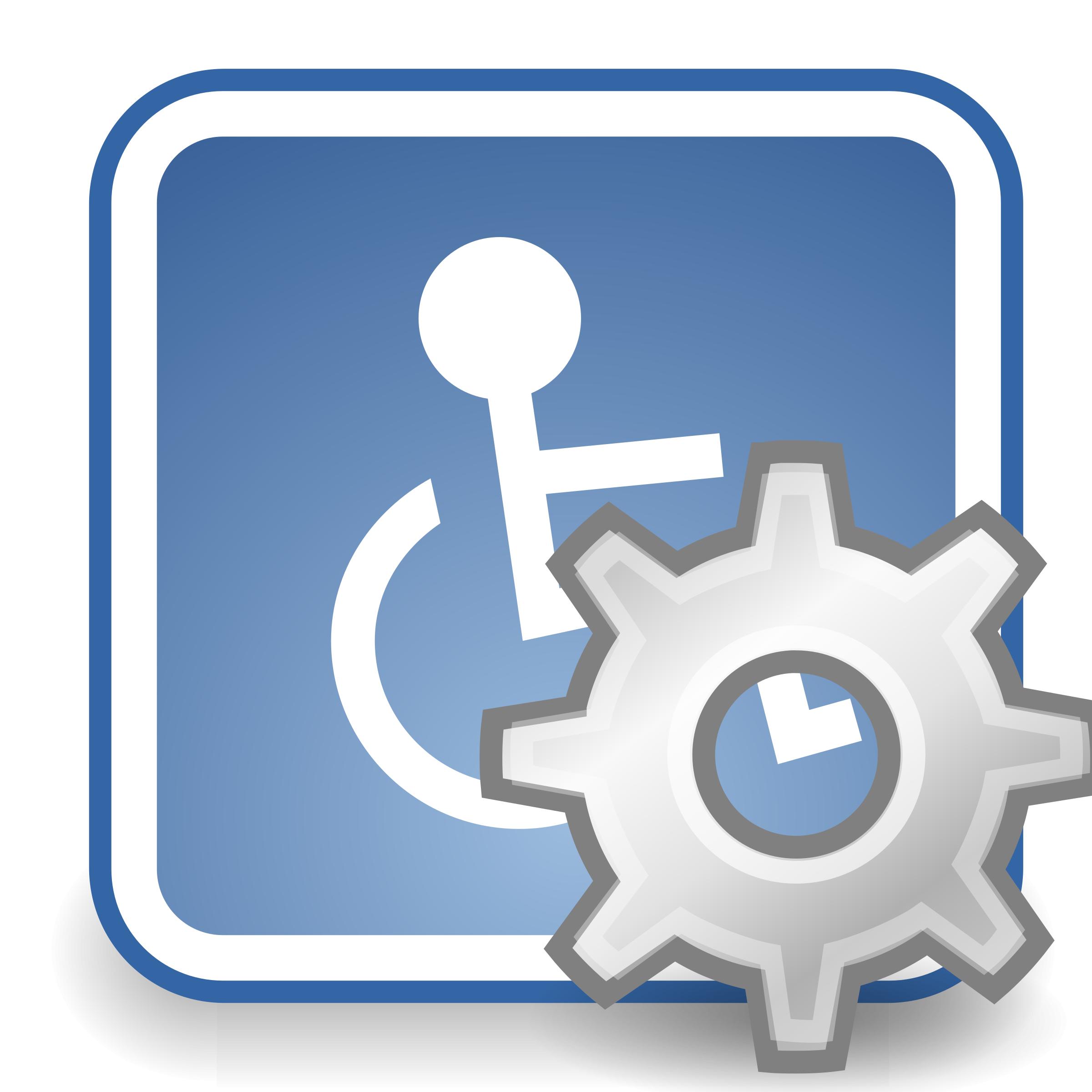 Preferences assistive technology icons