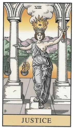 Tarot Card Justice icons