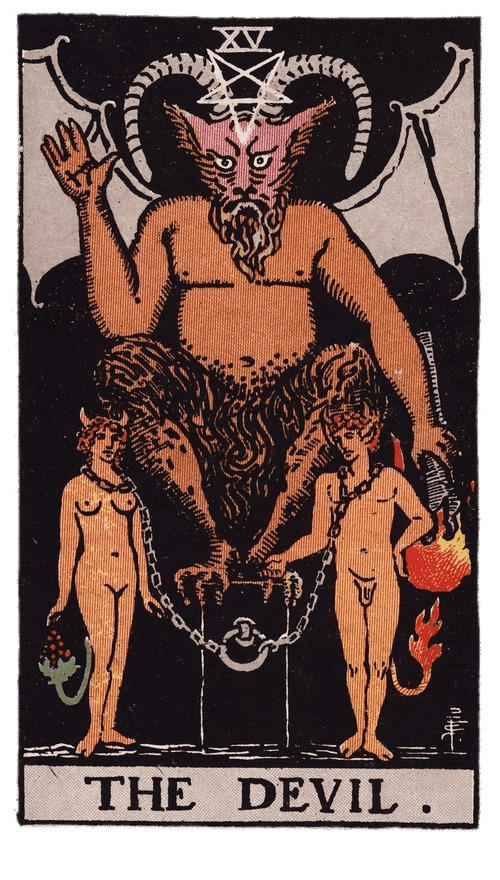 Tarot Card the Devil icons