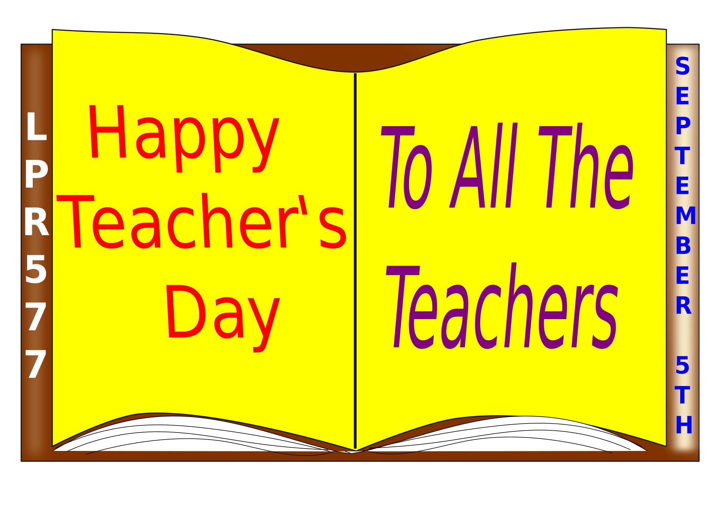 Teacher's day wishes png