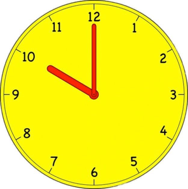 Ten O'clock Yellow Clock icons