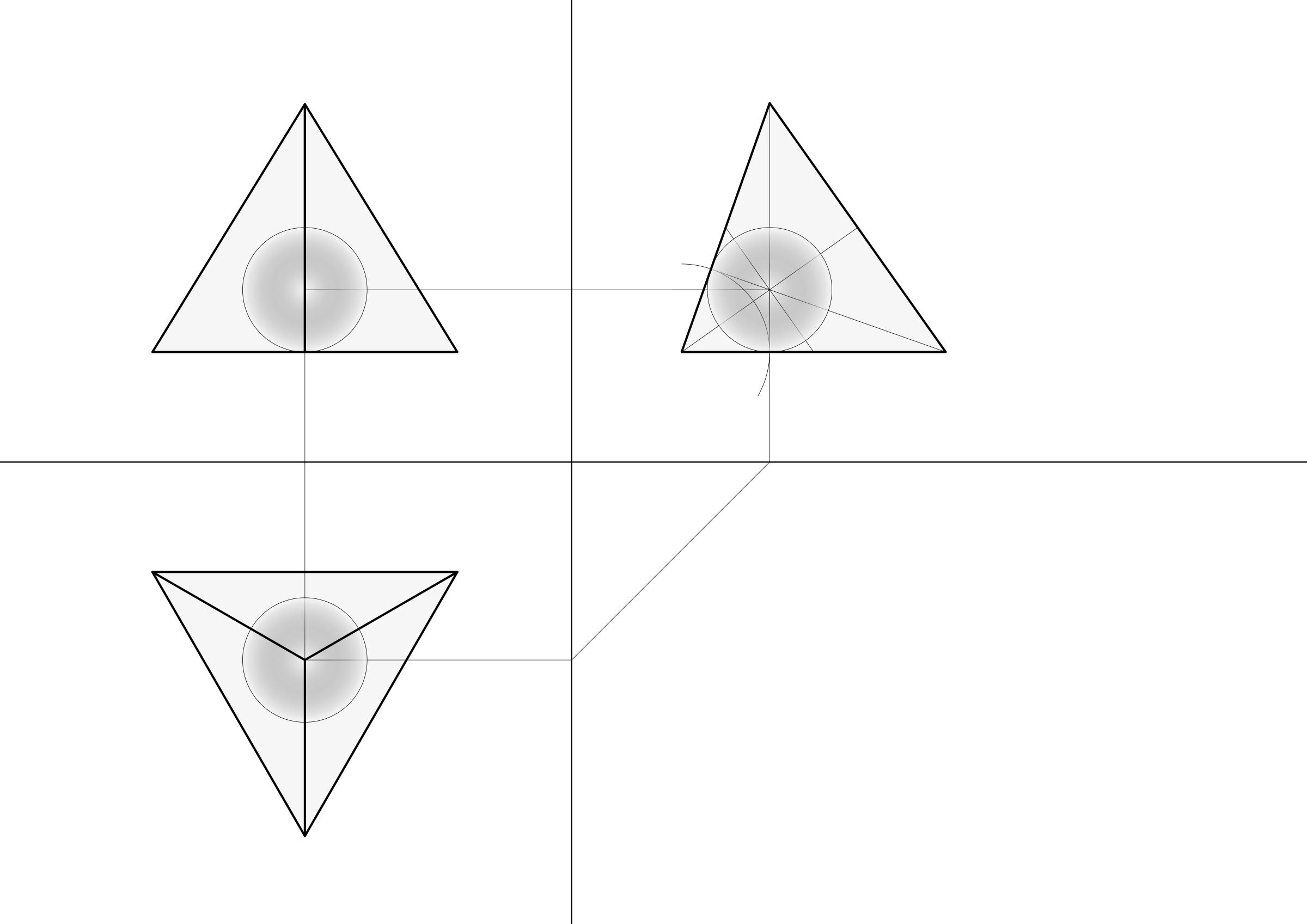 tetrahedron sphere inside -- Tetraeder Innenkugel PNG icons