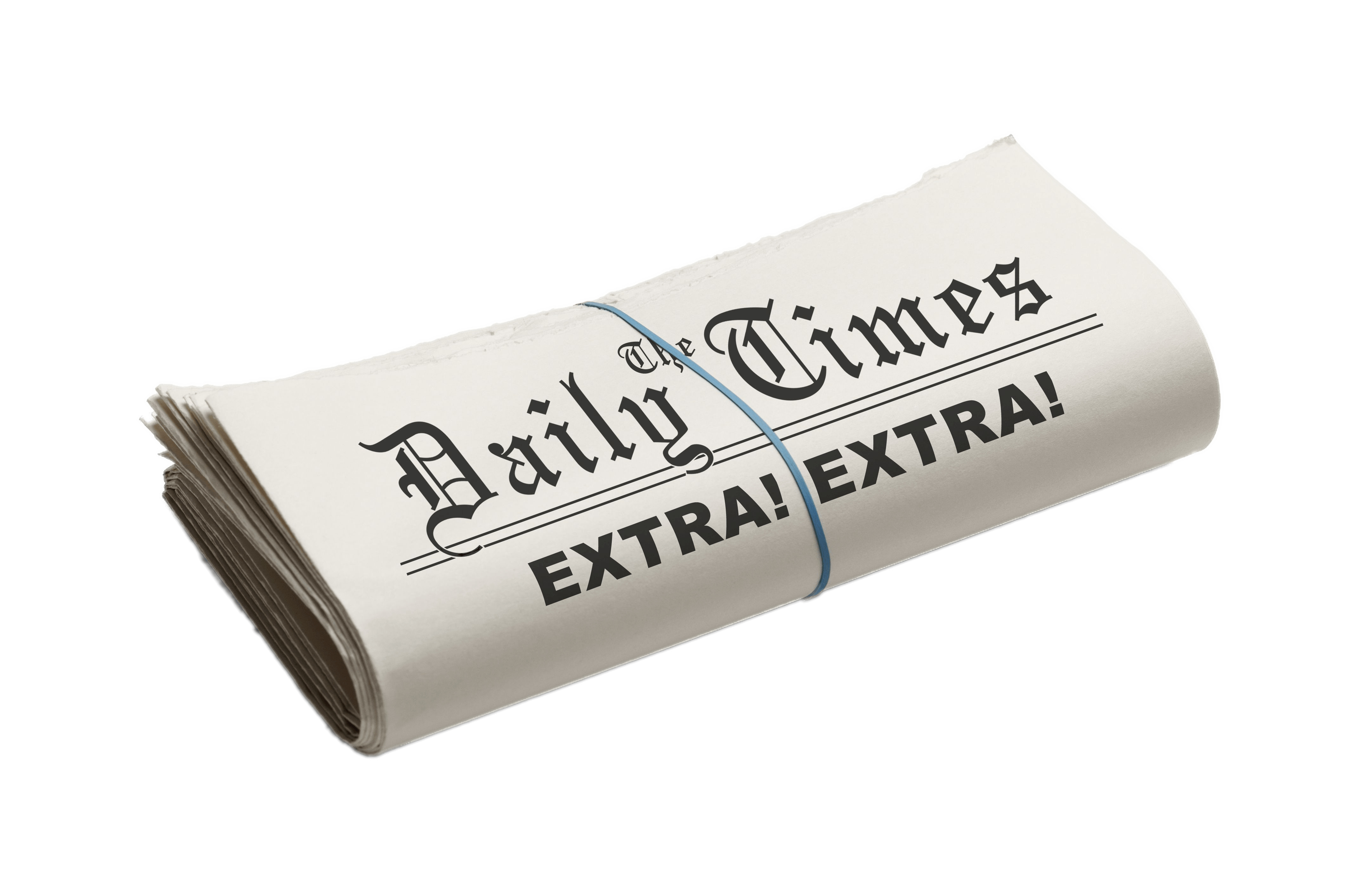 The Daily Times Folded Newspaper png