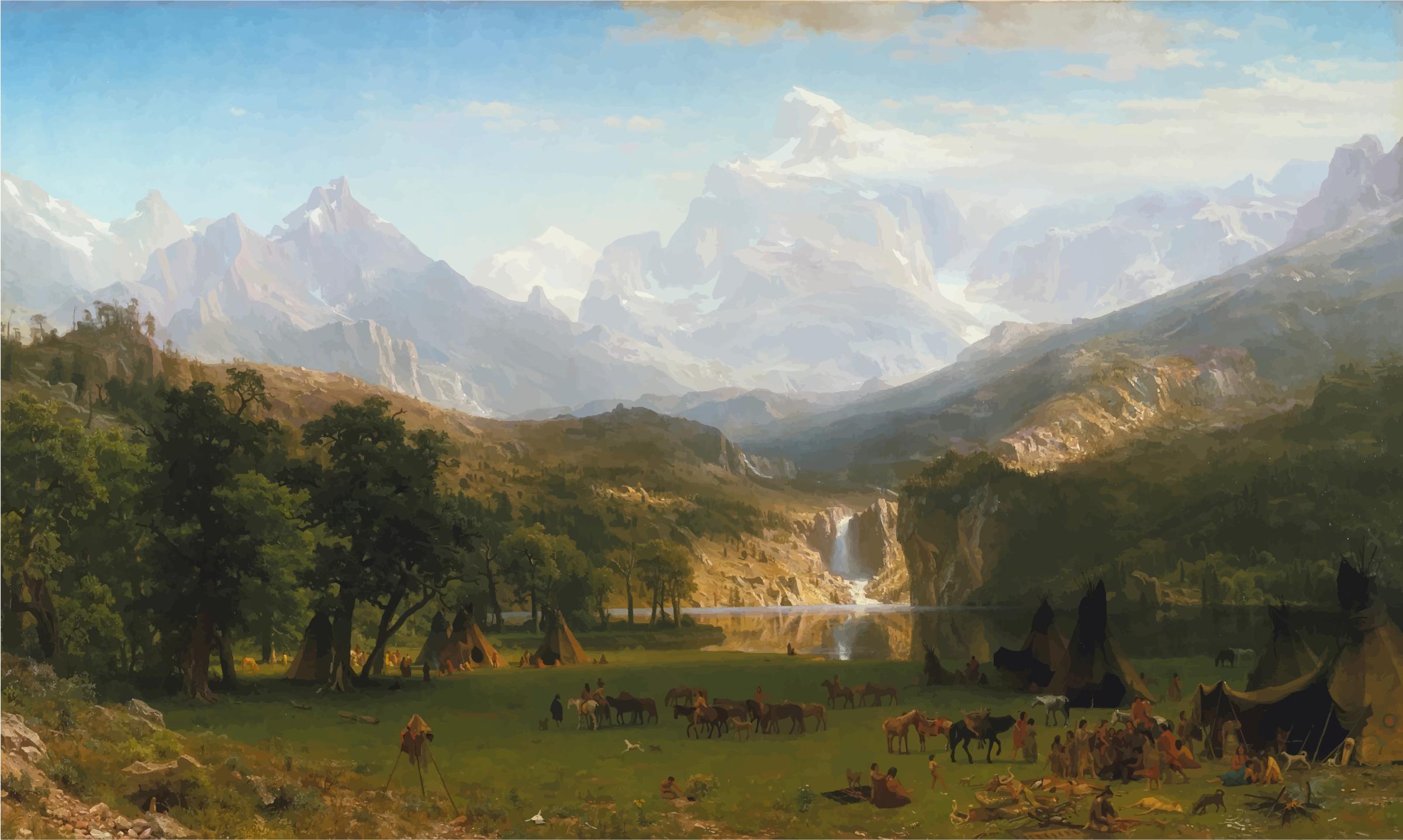 The Rocky Mountains Landers Peak By Albert Bierstadt png