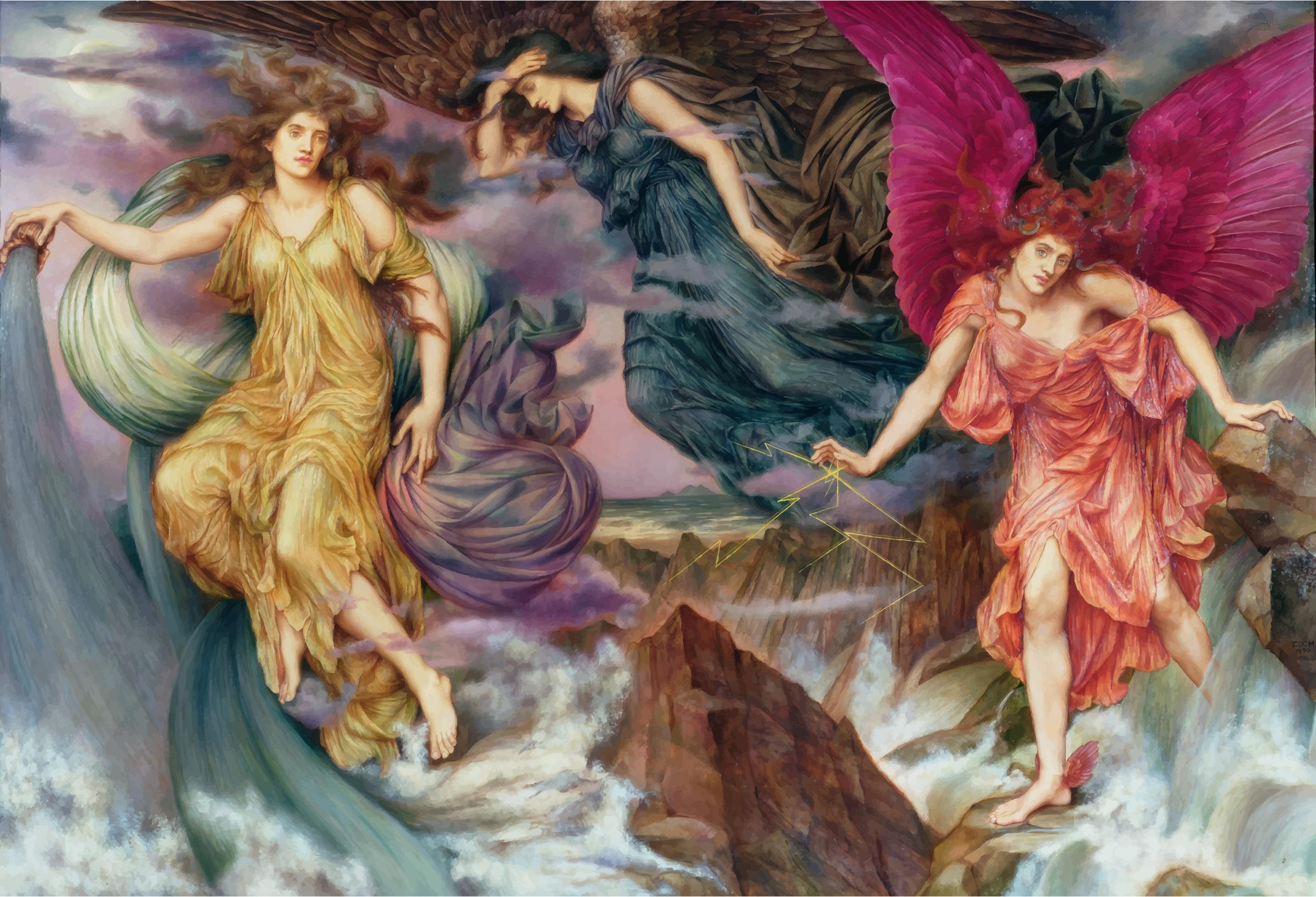 The Storm Spirits By Evelyn De Morgan icons