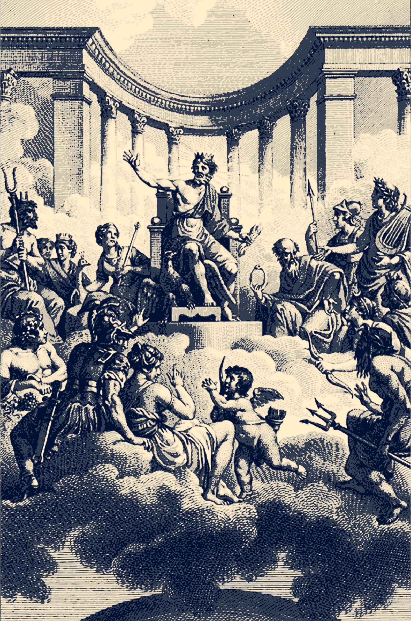 The Twelve Olympians, by Nicolas-André Monsiau (1754-1837) png