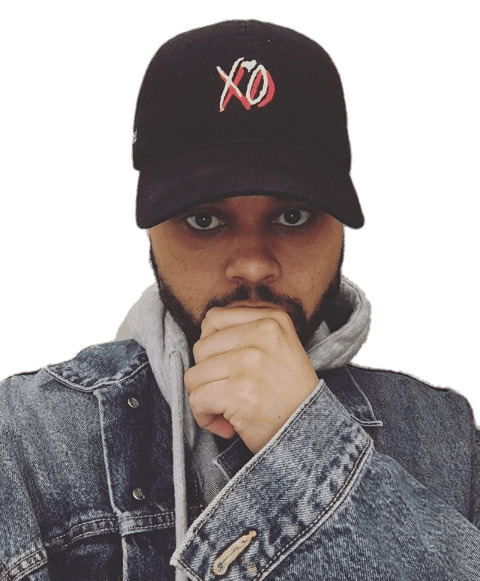 The Weeknd Wearing Cap icons
