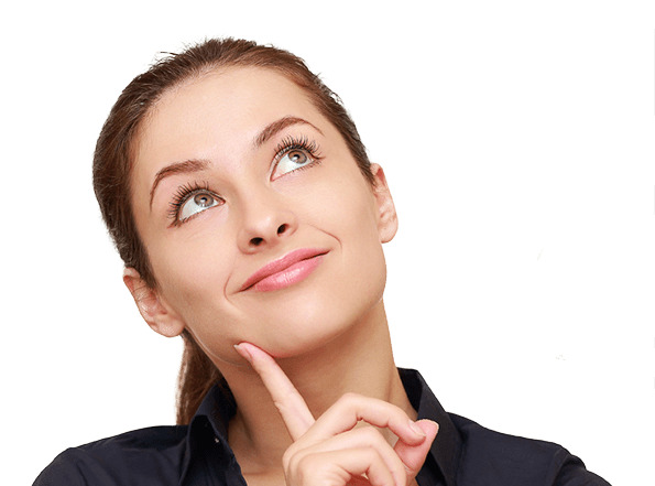 Thinking Woman Looking Up png icons