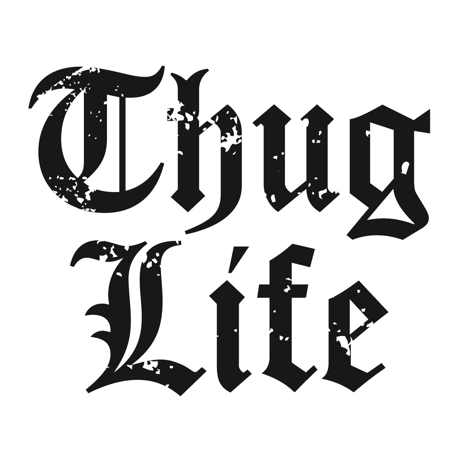 Thug Life Text Logo Big png icons