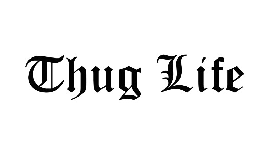 Thug Life Text icons