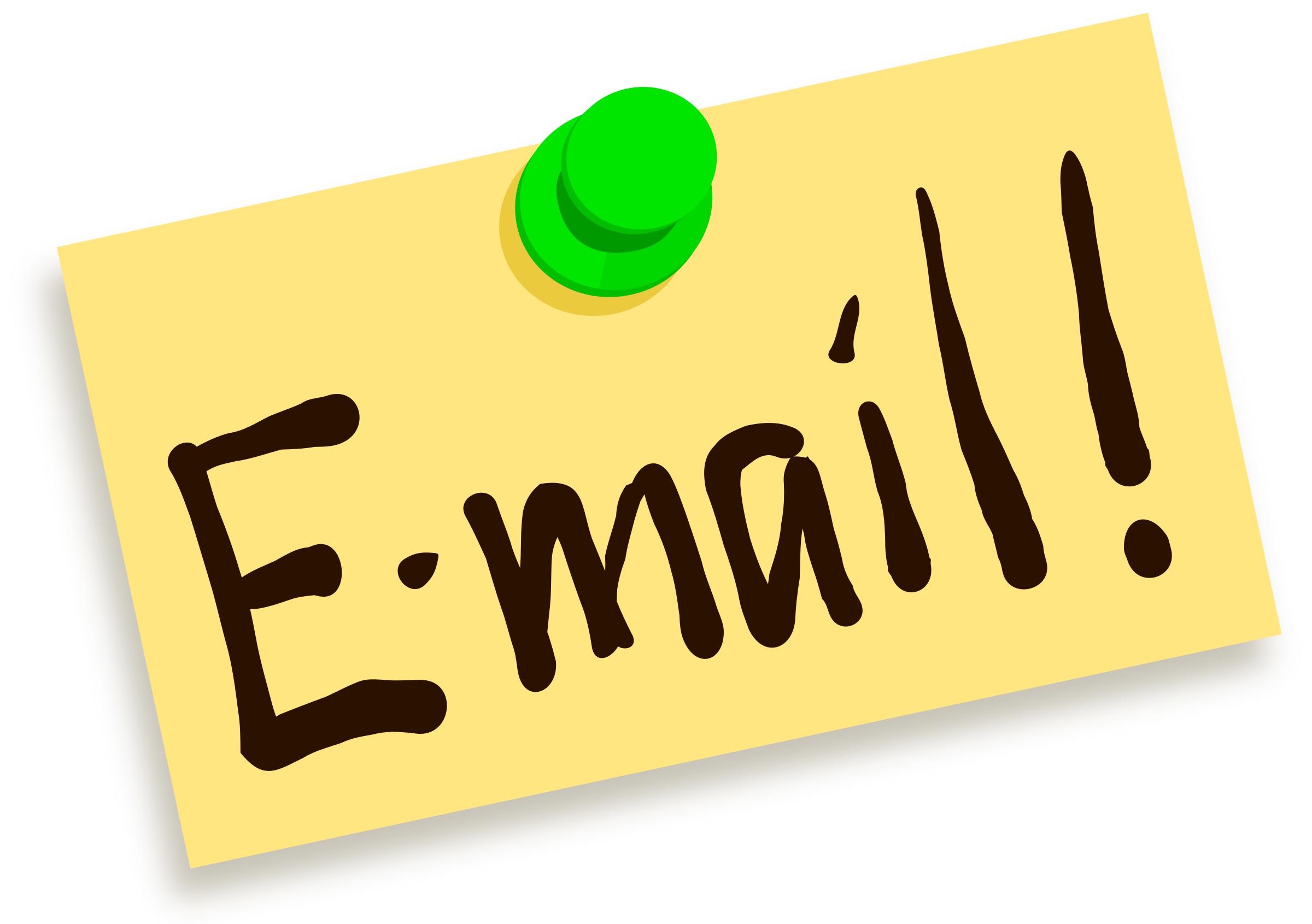 Thumbtack note email icons