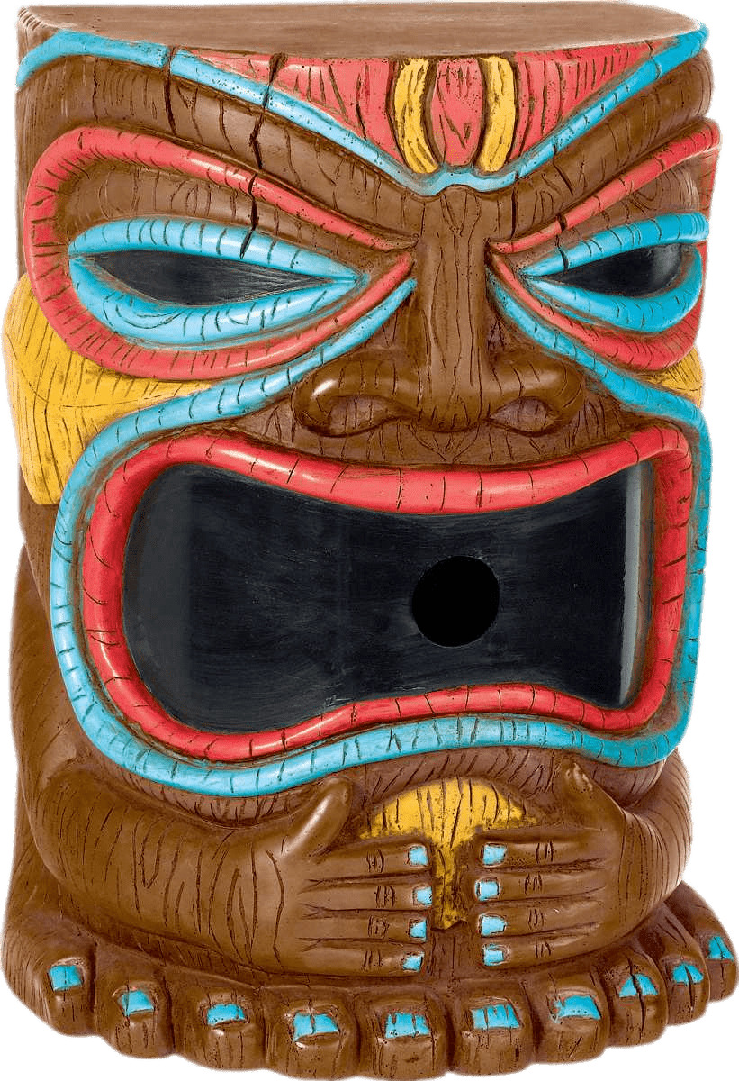 Tiki Head Hands on Belly png