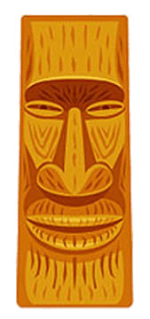 Tiki Head Illustration icons