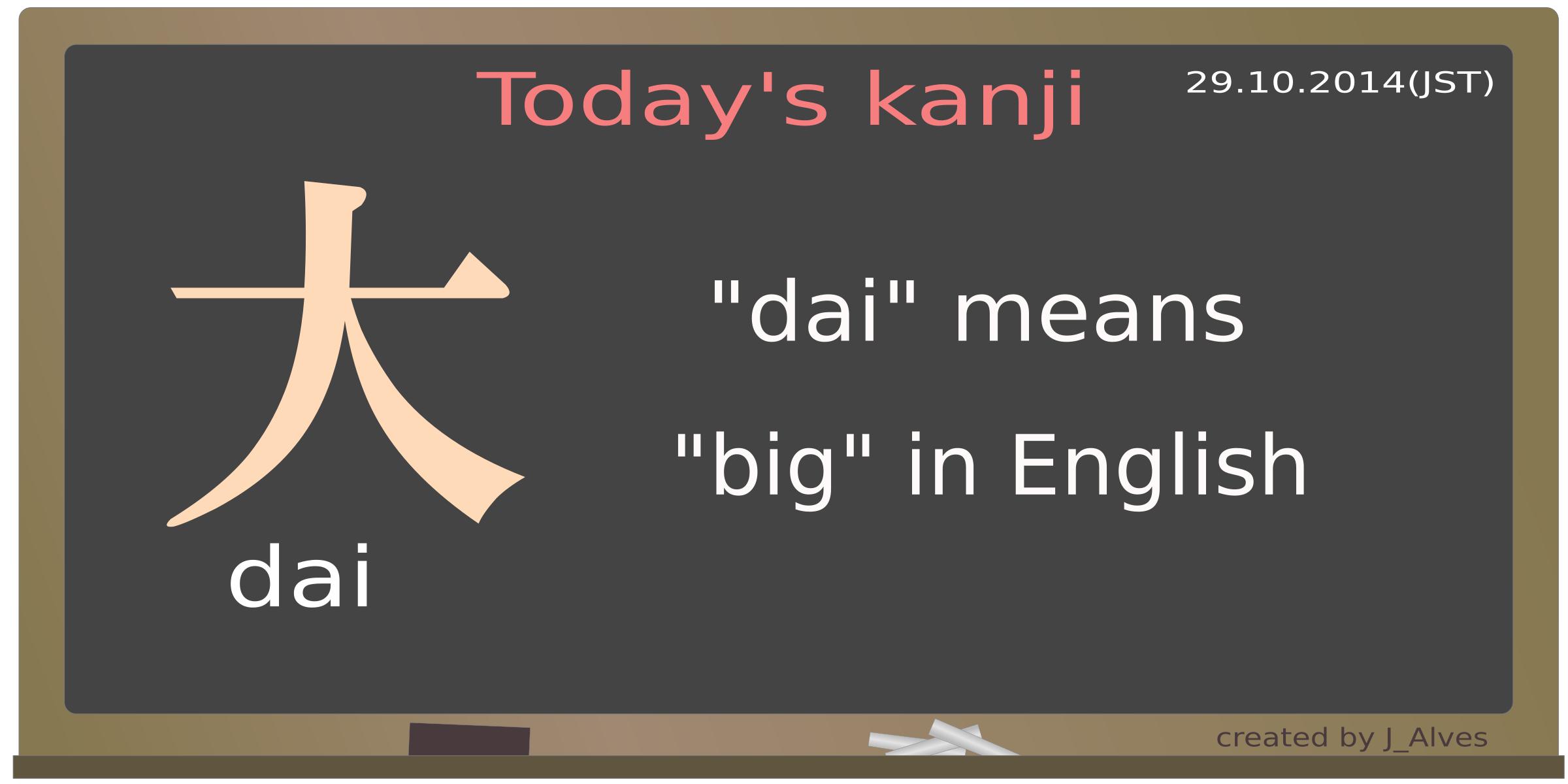 today's kanji-11-dai png