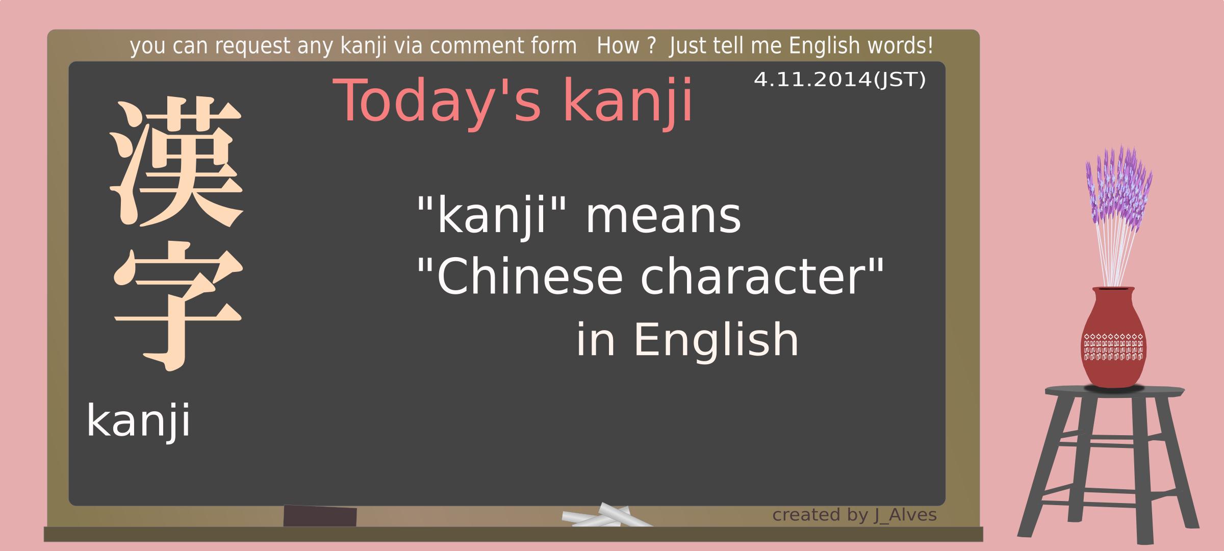 today's kanji-65-kanji png