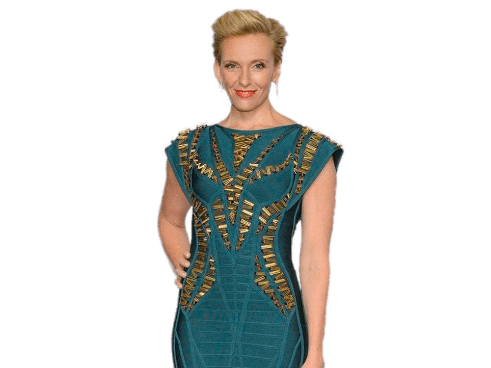 Toni Collette Green and Gold png