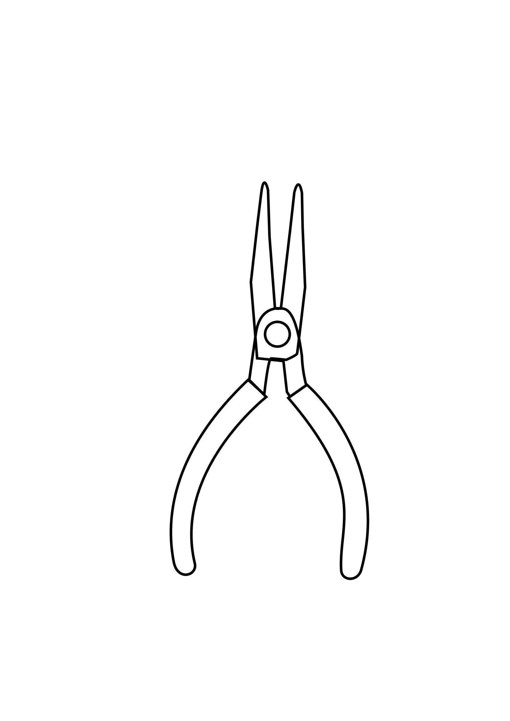 tool mini pliers drawing coloring png