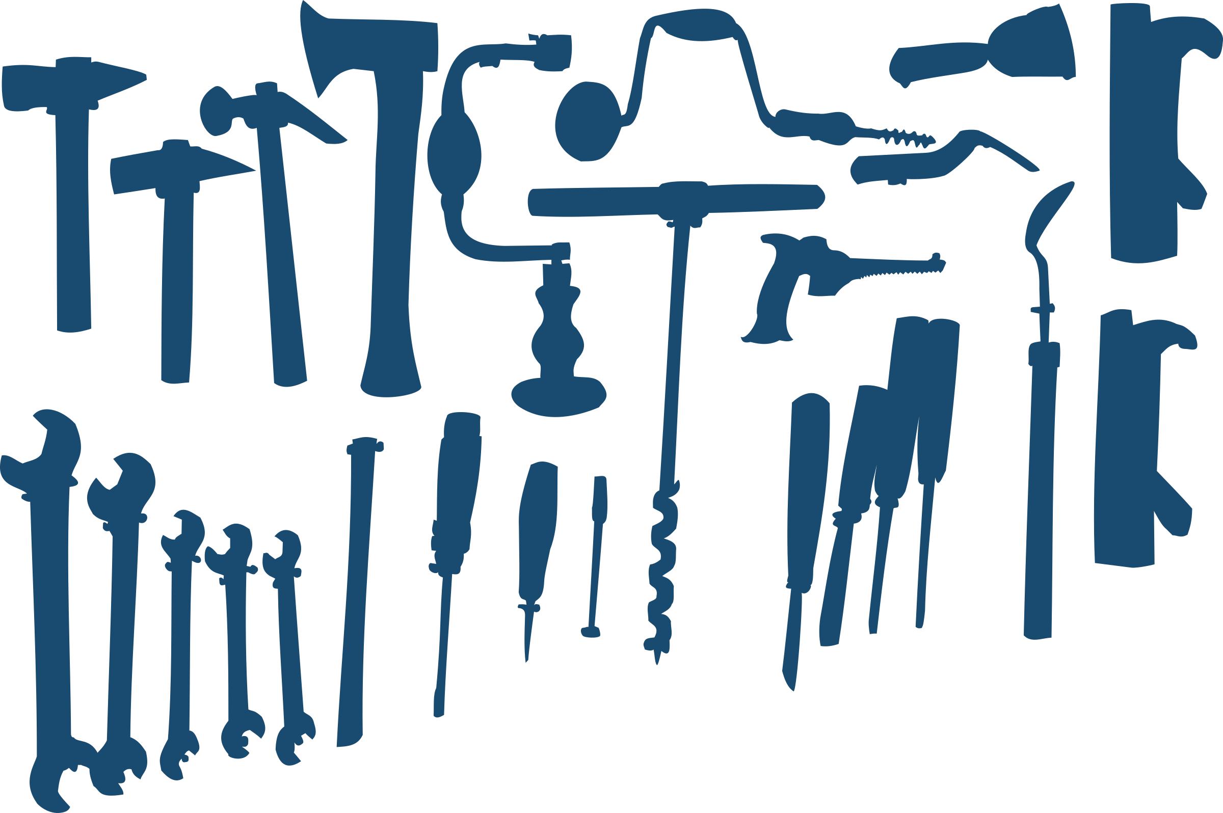 Tools on the wall png
