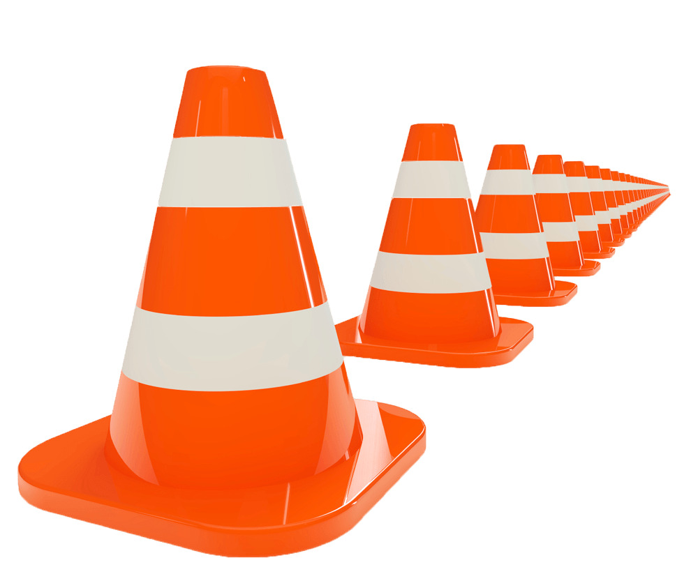 Traffic Cone Line Illustration png icons