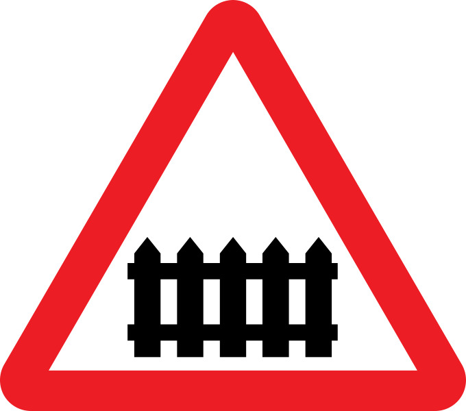 Train Crossing Traffic Sign icons