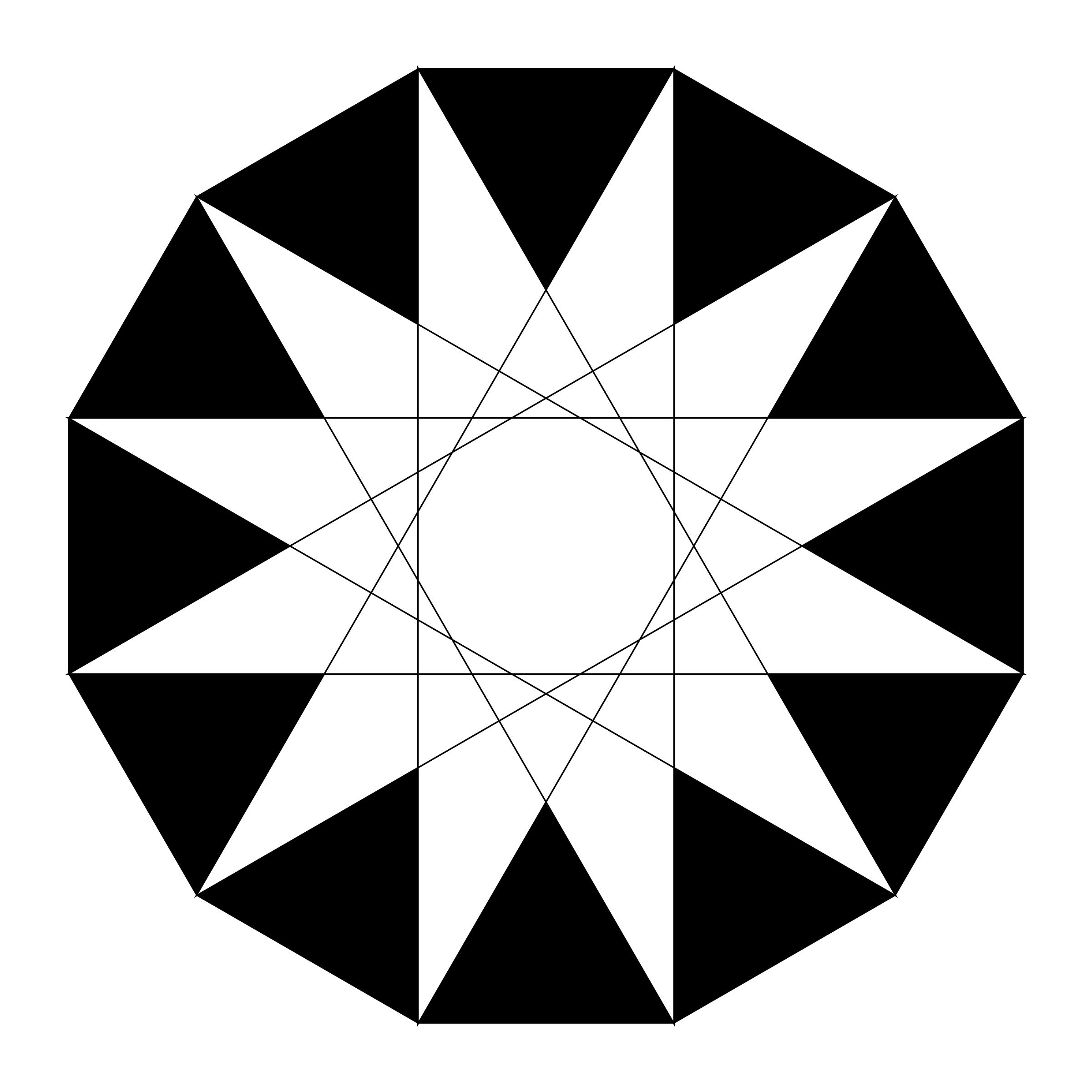 triangles and the dodecagon png
