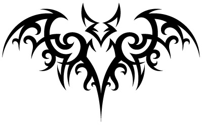 Tribal Tattoo Bat icons