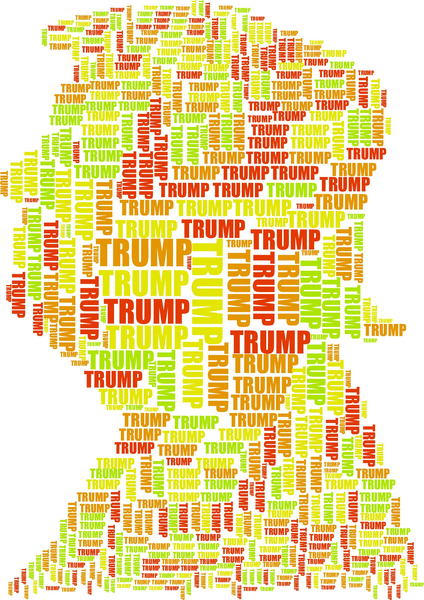 Trump Profile Word Cloud PNG icons