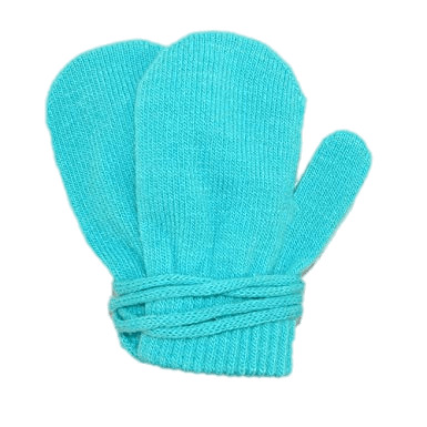 Turquoise Mittens on A String For Toddlers PNG icons