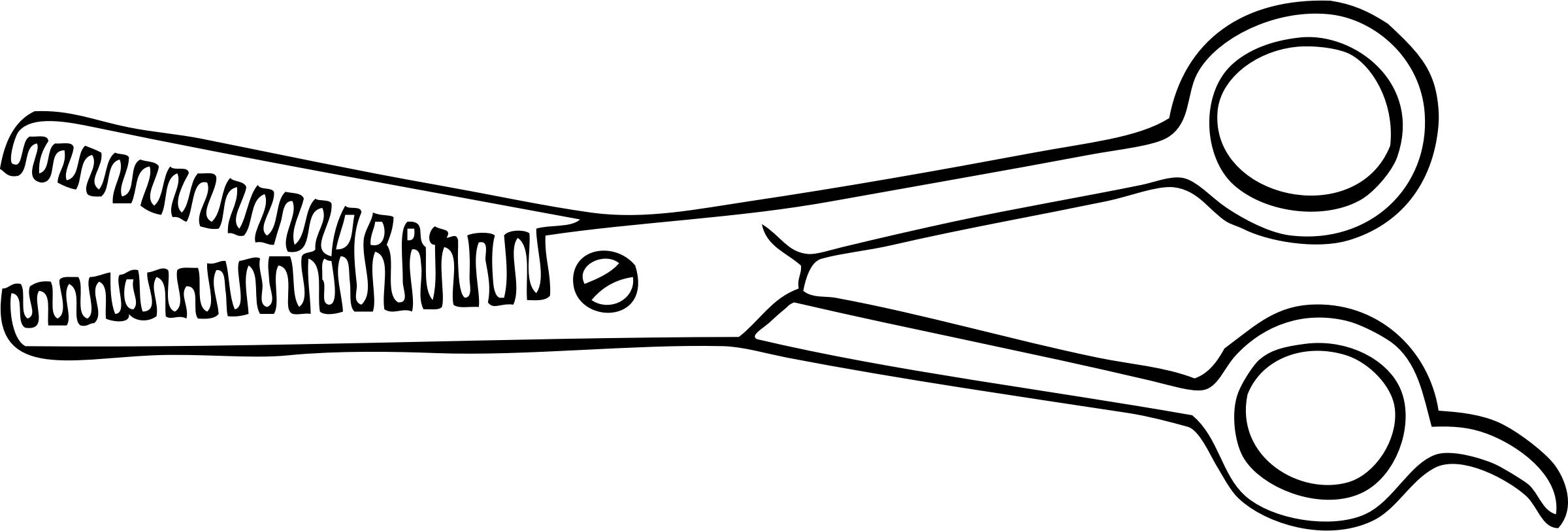 two blade thinning shears png