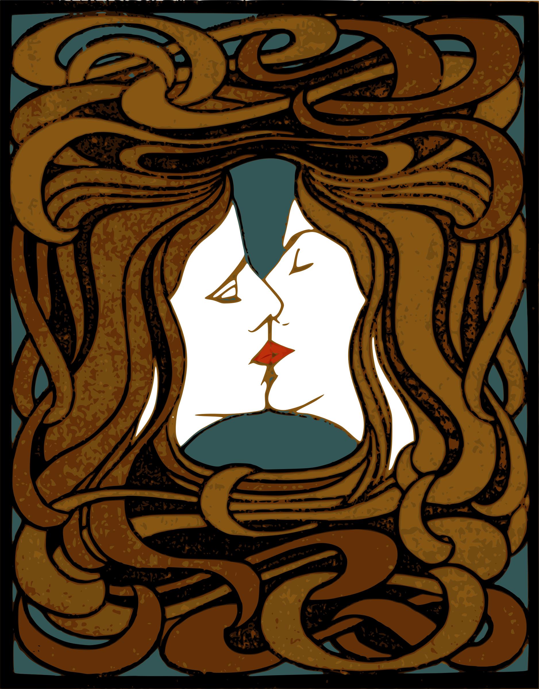 Two Girls Kissing PNG icons