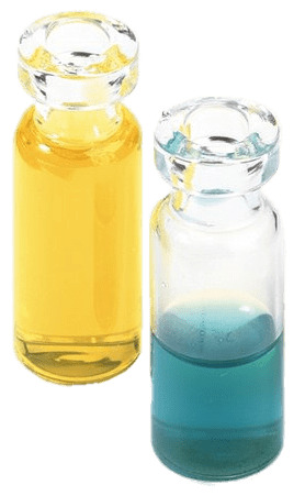 Two Vials Filled With Coloured Liquid png