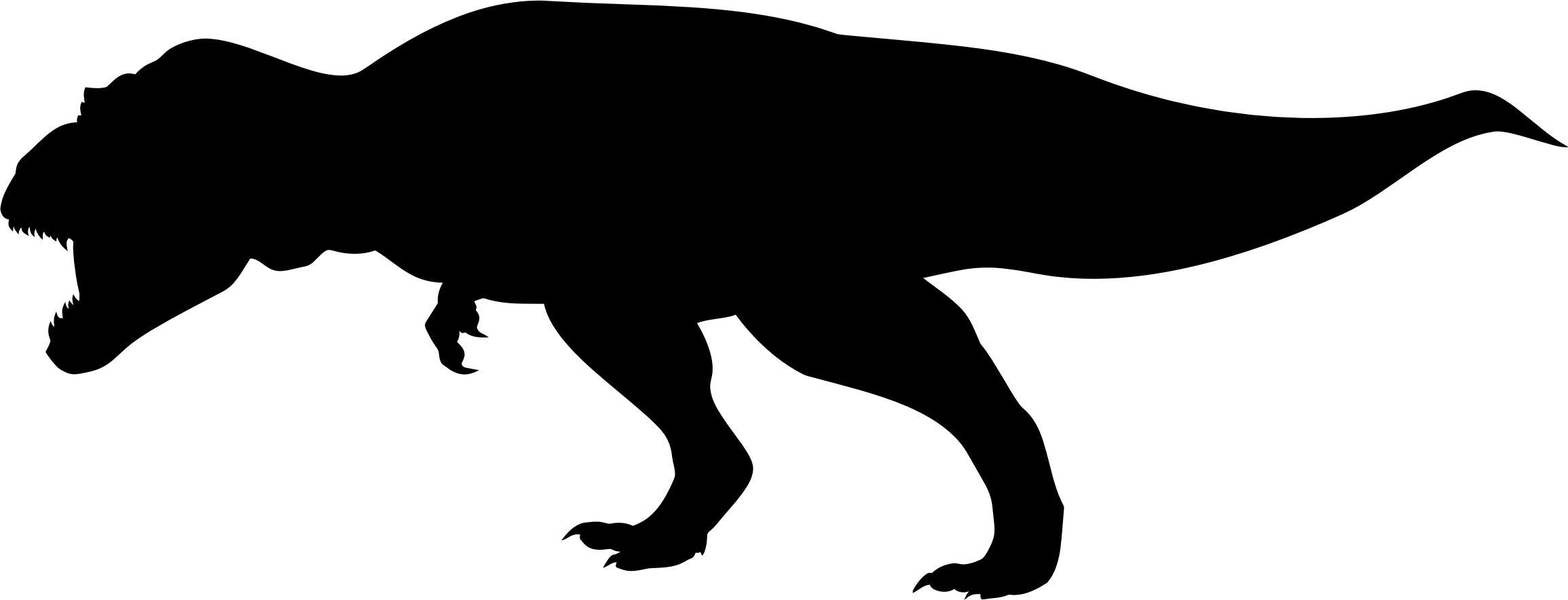 Tyrannosaurus Rex Silhouette icons