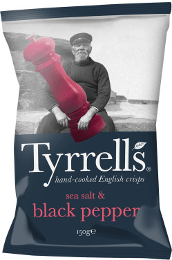 Tyrrells Sea Salt and Black Pepper icons