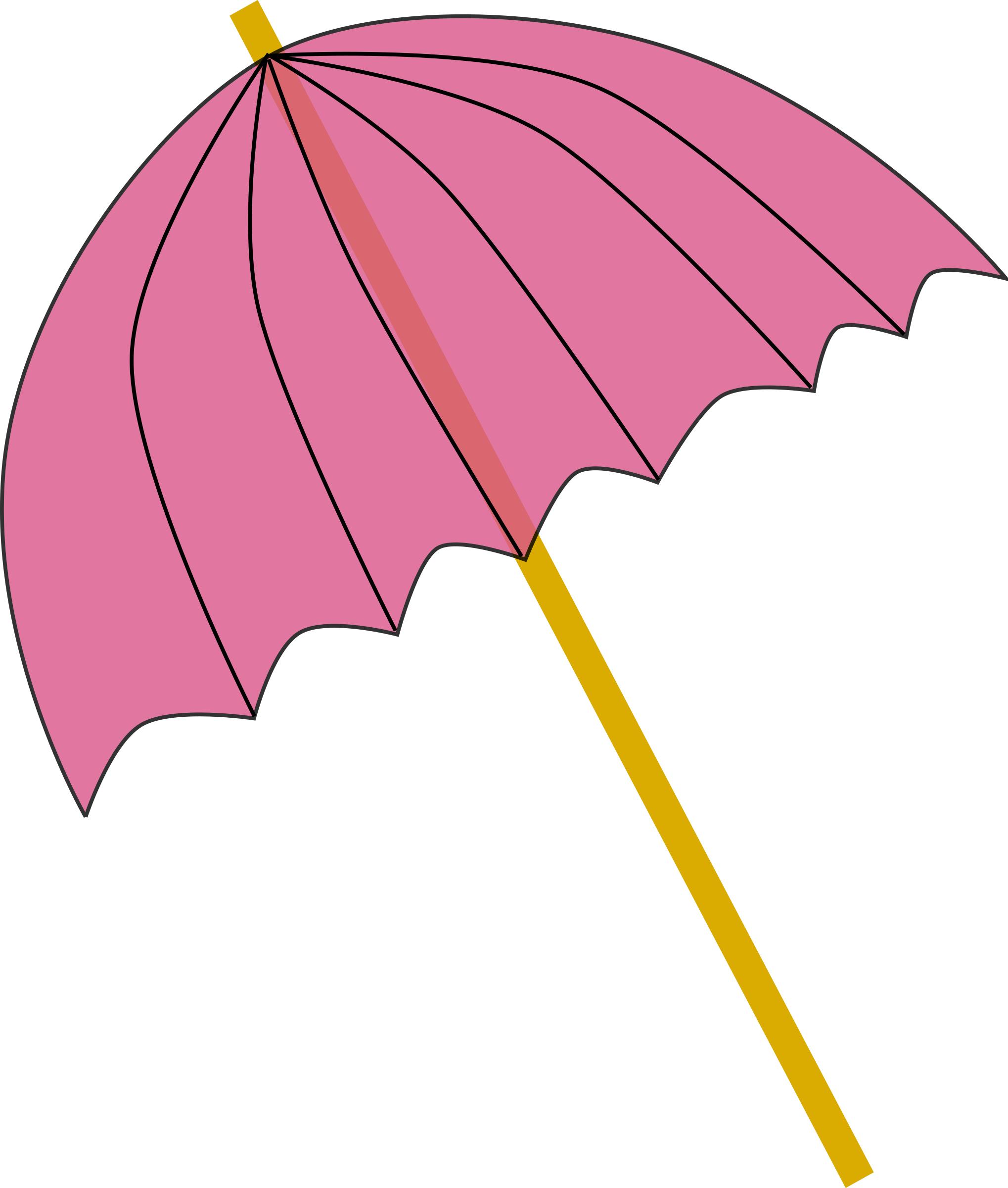 Umbrella / Parasol pink tranparent PNG icons