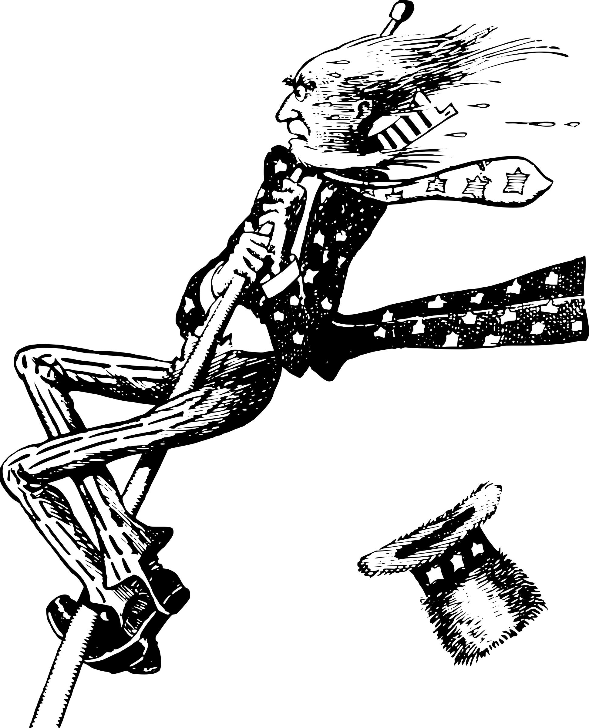 Uncle Sam on a Stick png