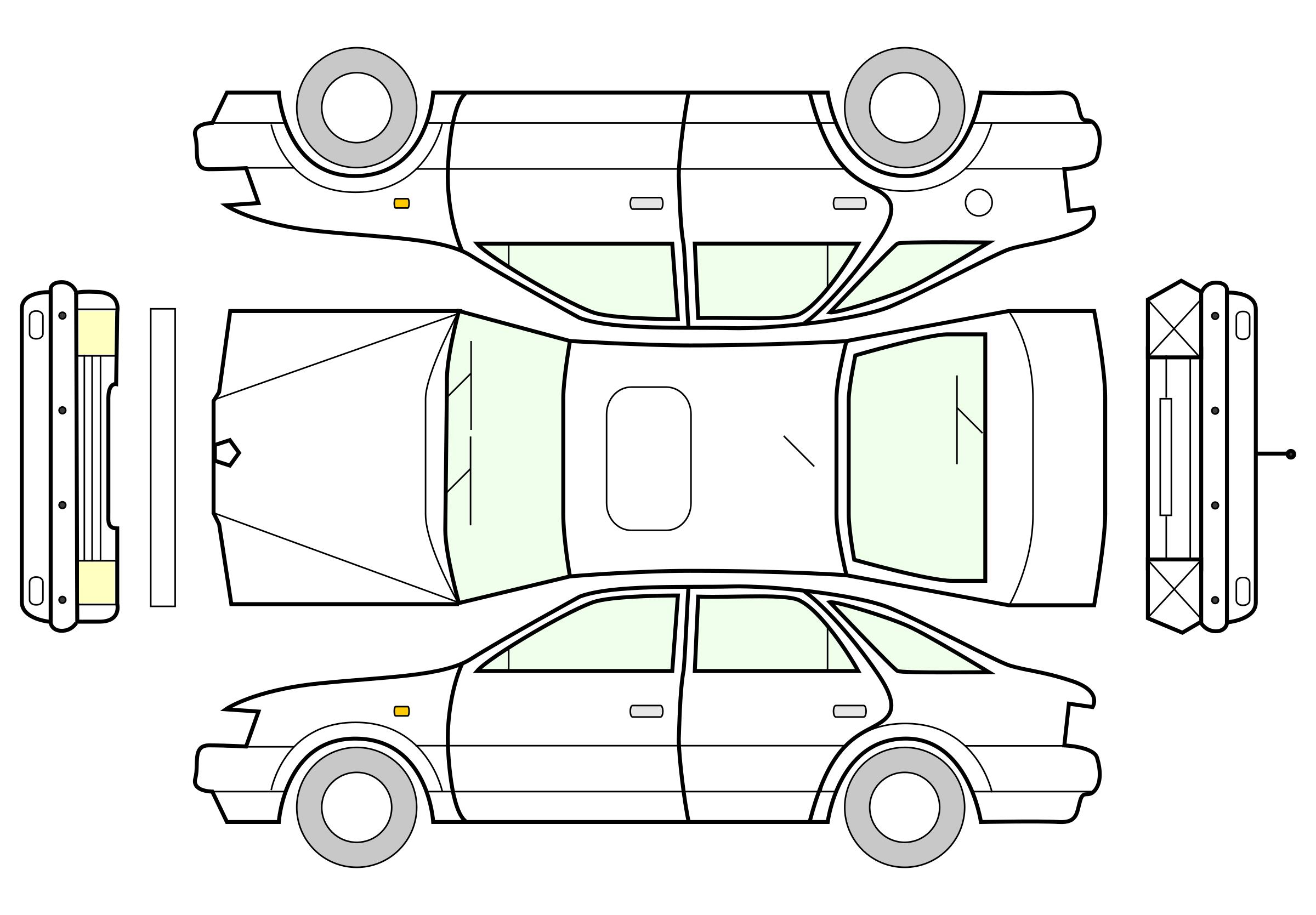 unfolded car png