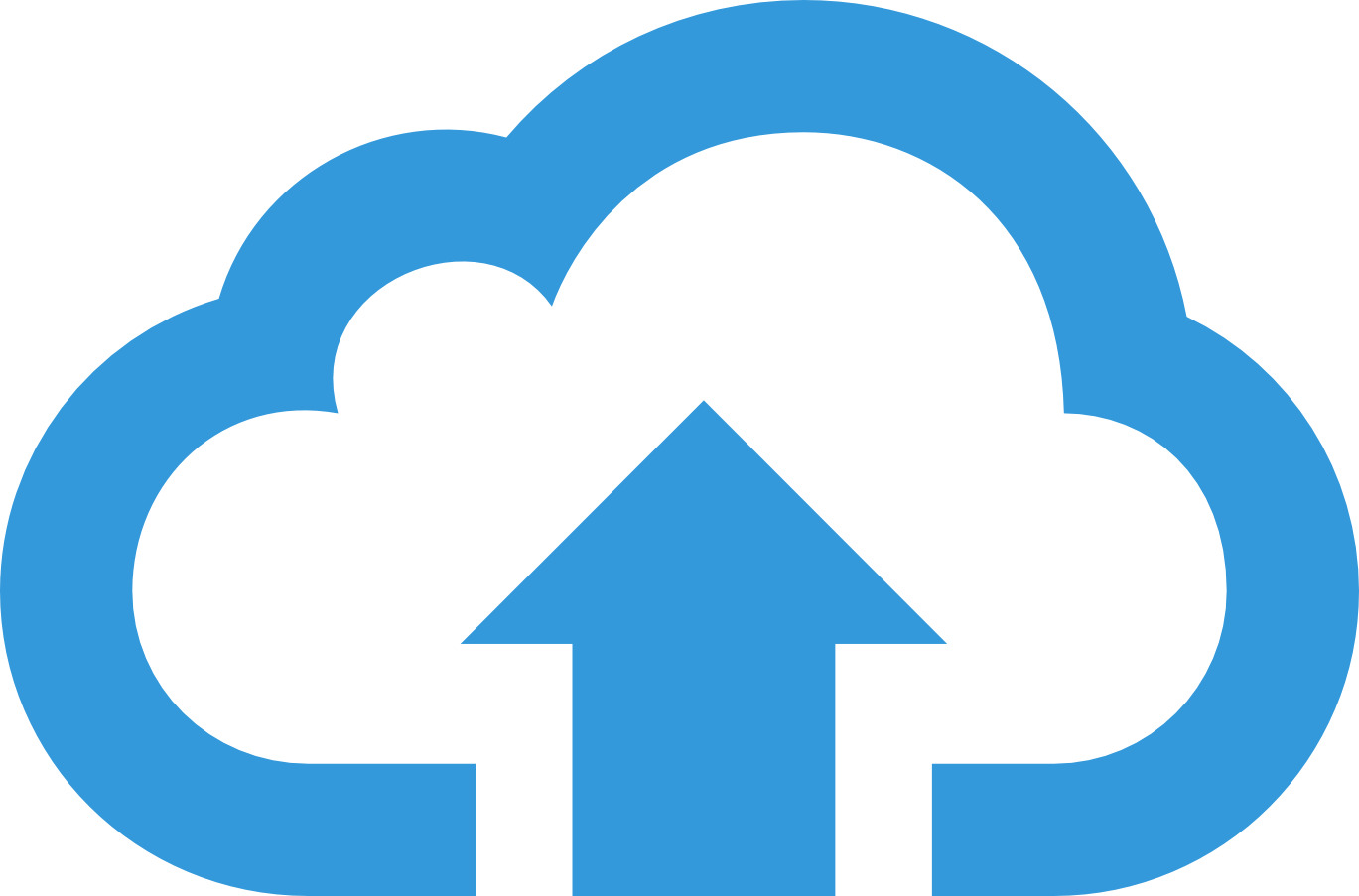 Upload To Cloud Blue Button png