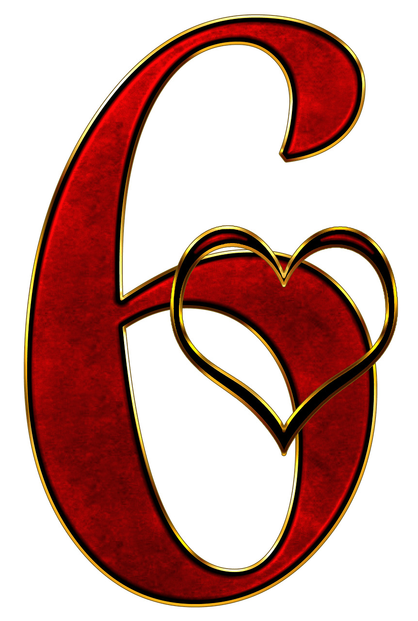 Valentine Number 6 PNG icons